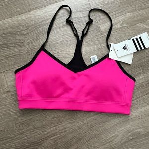 Pink/Black Adidas Sports Bra